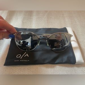 Quay x shay Silver chrome sunglasses